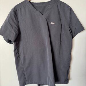 FIGS Leon Top and Tansen Jogger Scrub Set - Charcoal